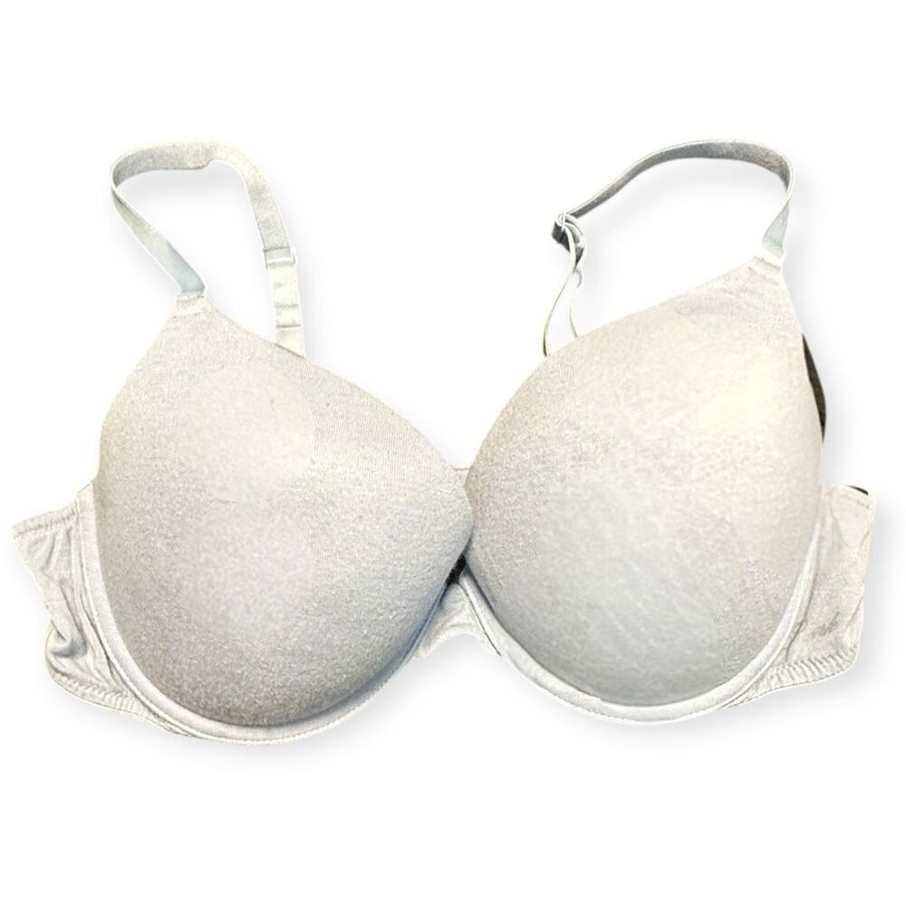 PINK VICTORIA’S SECRET Women’s Light Gray/White Wear Everywhere Lightly Lined T-